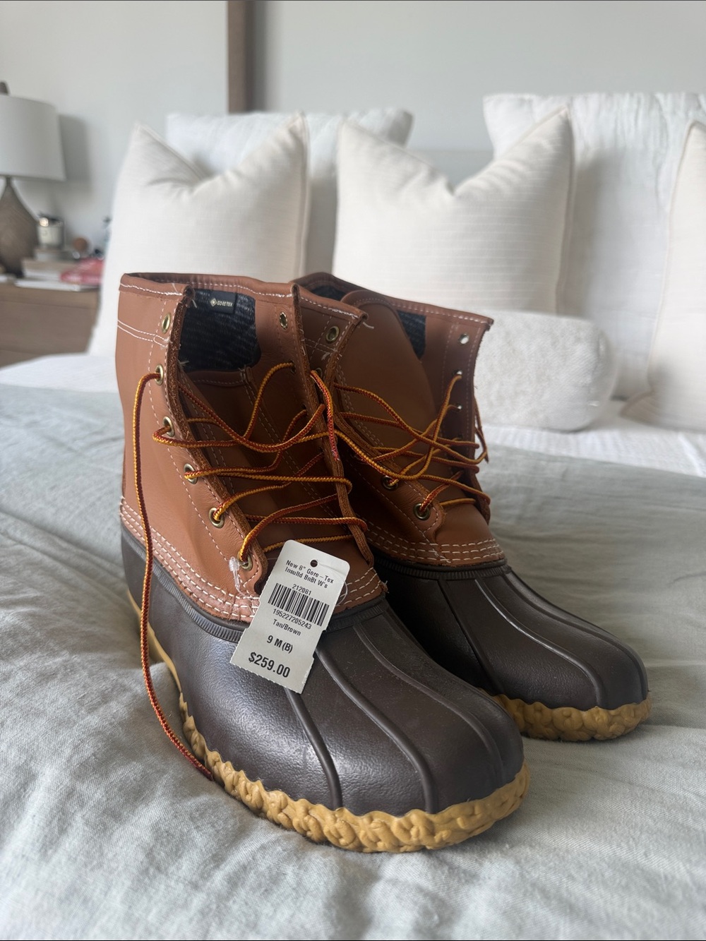 L.L. Bean Two-Tone Brown Men’s Rain & Snow Duck Boots